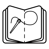 Bookbinding icon
